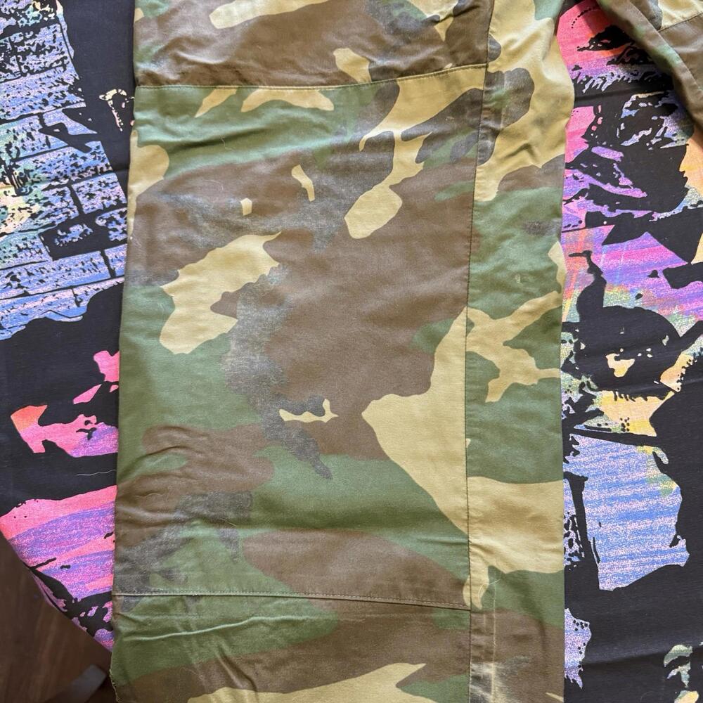 Vintage 80s‎ US Military Cold Weather Gore-Tex Camo Trousers M81 Woodland 36x32 - Picture 3 of 9